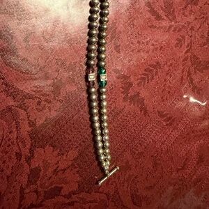 Native American Navajo Sterling Bead Bracelet